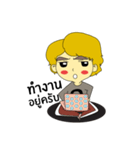 Little Pig - Yellow Hair Boy（個別スタンプ：14）