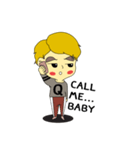 Little Pig - Yellow Hair Boy（個別スタンプ：18）