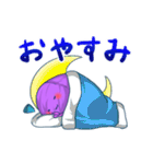 紫焼き折り紙くんスタンプ（個別スタンプ：2）