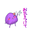 紫焼き折り紙くんスタンプ（個別スタンプ：25）