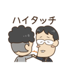 パーマとメガネ（個別スタンプ：24）
