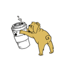 Kaffee the Coffee Dog Stories Stickers（個別スタンプ：4）