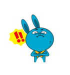 Bounce the blue rabbit（個別スタンプ：3）