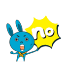 Bounce the blue rabbit（個別スタンプ：4）