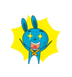 Bounce the blue rabbit（個別スタンプ：5）