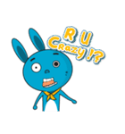 Bounce the blue rabbit（個別スタンプ：28）