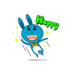 Bounce the blue rabbit（個別スタンプ：31）