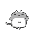 Rely on cat to cat dialog box（個別スタンプ：16）