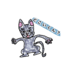 へんな猫。（個別スタンプ：14）