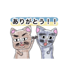 へんな猫。（個別スタンプ：22）