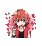 チェッカー卓女子PCスタンプ（個別スタンプ：2）