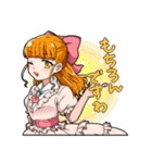 チェッカー卓女子PCスタンプ（個別スタンプ：8）