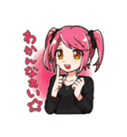 チェッカー卓女子PCスタンプ（個別スタンプ：13）