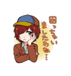 チェッカー卓女子PCスタンプ（個別スタンプ：25）