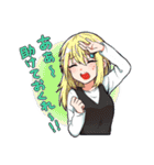 チェッカー卓女子PCスタンプ（個別スタンプ：31）