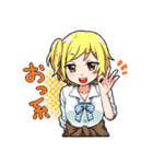 チェッカー卓女子PCスタンプ（個別スタンプ：39）