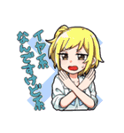 チェッカー卓女子PCスタンプ（個別スタンプ：40）