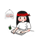Extern life (girl)（個別スタンプ：9）