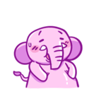 Pink Smiley elephant again (English)（個別スタンプ：16）
