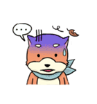 shiba inu wearing a scarf（個別スタンプ：2）