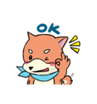shiba inu wearing a scarf（個別スタンプ：3）