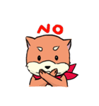 shiba inu wearing a scarf（個別スタンプ：14）