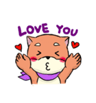 shiba inu wearing a scarf（個別スタンプ：16）