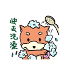 shiba inu wearing a scarf（個別スタンプ：26）