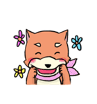 shiba inu wearing a scarf（個別スタンプ：28）