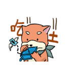 shiba inu wearing a scarf（個別スタンプ：36）