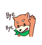 shiba inu wearing a scarf（個別スタンプ：39）