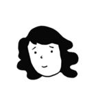 Melancholy girl here（個別スタンプ：2）