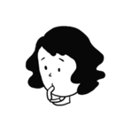 Melancholy girl here（個別スタンプ：5）