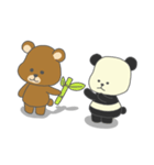 LOVE BEAR AND PANDA（個別スタンプ：18）