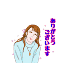 ちょっとおしゃれなサオリのスタンプ（個別スタンプ：7）