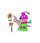 Hachou ＆ Purple（個別スタンプ：40）