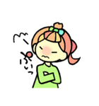 おんなのこ、ときどきこびと（個別スタンプ：11）