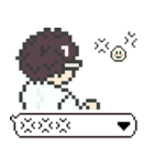 [ドット絵]めがね男子（個別スタンプ：22）