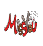 Miss Glove and English Stickers（個別スタンプ：32）