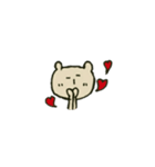 くまくまさんのゆるゆるスローライフ（個別スタンプ：1）