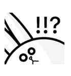 顔の大きな使えるうさぎ。（個別スタンプ：19）