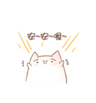 cotton candy cat with rabbit（個別スタンプ：1）