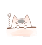 cotton candy cat with rabbit（個別スタンプ：14）