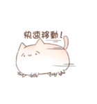 cotton candy cat with rabbit（個別スタンプ：21）