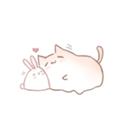 cotton candy cat with rabbit（個別スタンプ：39）