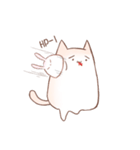 cotton candy cat with rabbit（個別スタンプ：40）
