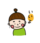 かわいい、、3歳児めーこぶの日常（個別スタンプ：1）