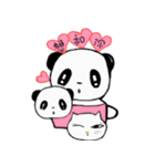 Cute kitten and sweet panda（個別スタンプ：12）