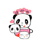 Cute kitten and sweet panda（個別スタンプ：13）