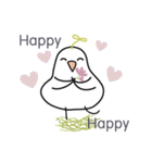 White Birds in the happy days 2（個別スタンプ：24）